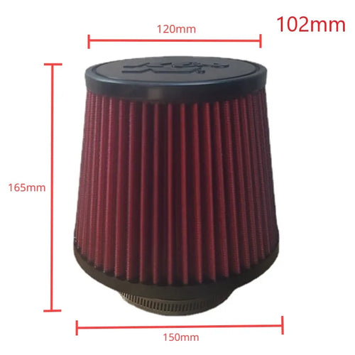 2.5 3 3.5 4 Inch Car Intake Air Filter for K＆N 14084-2 Universal High