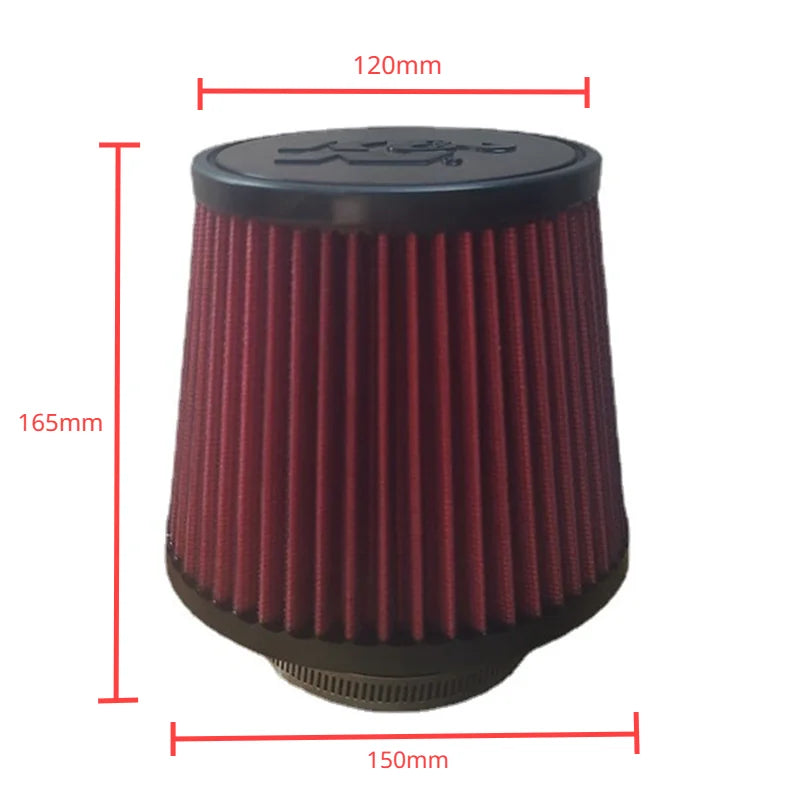 2.5 3 3.5 4 Inch Car Intake Air Filter for K＆N 14084-2 Universal High